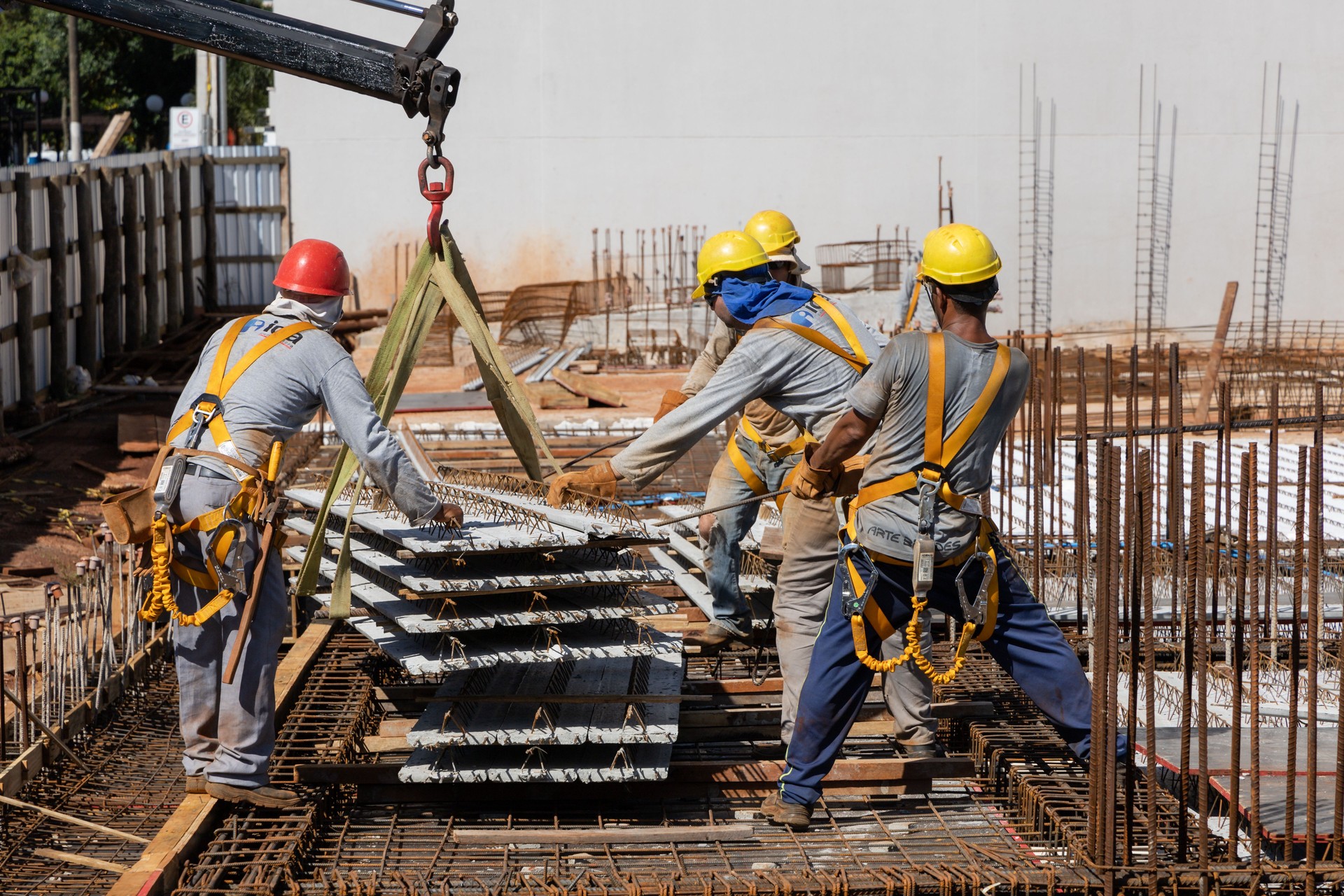 Construction industry men working